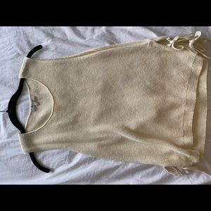 Madewell cream sweater tank top